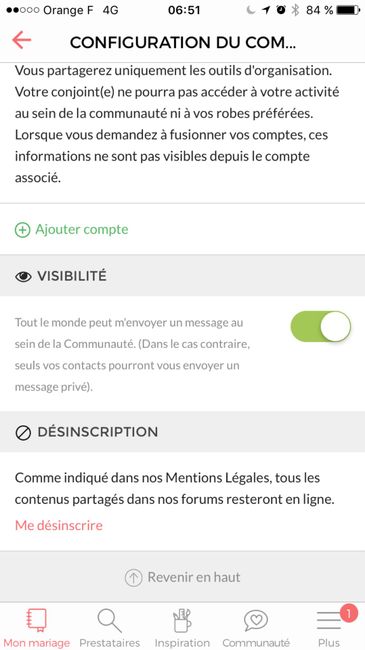  Supprimer mon compte - 1