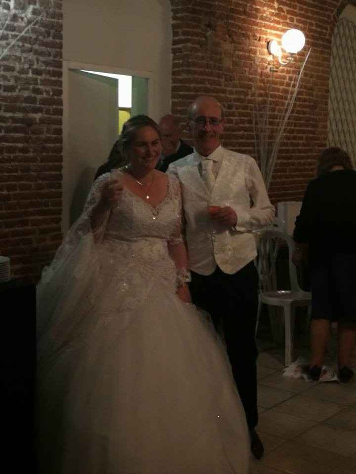 Mr et Mme après l'arrivée des desserts :)