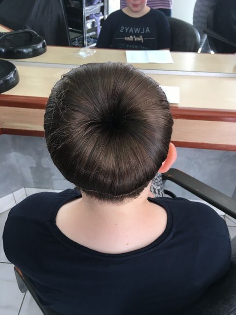 l'arrière du chignon