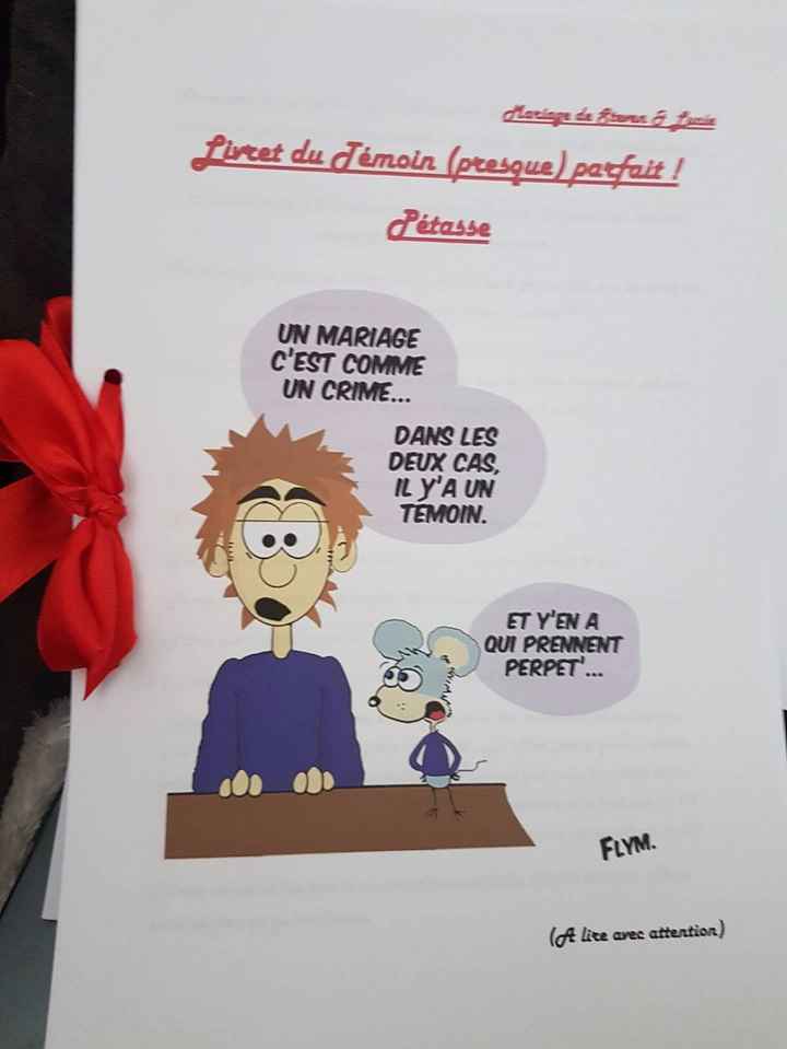 Livret de ma témoin