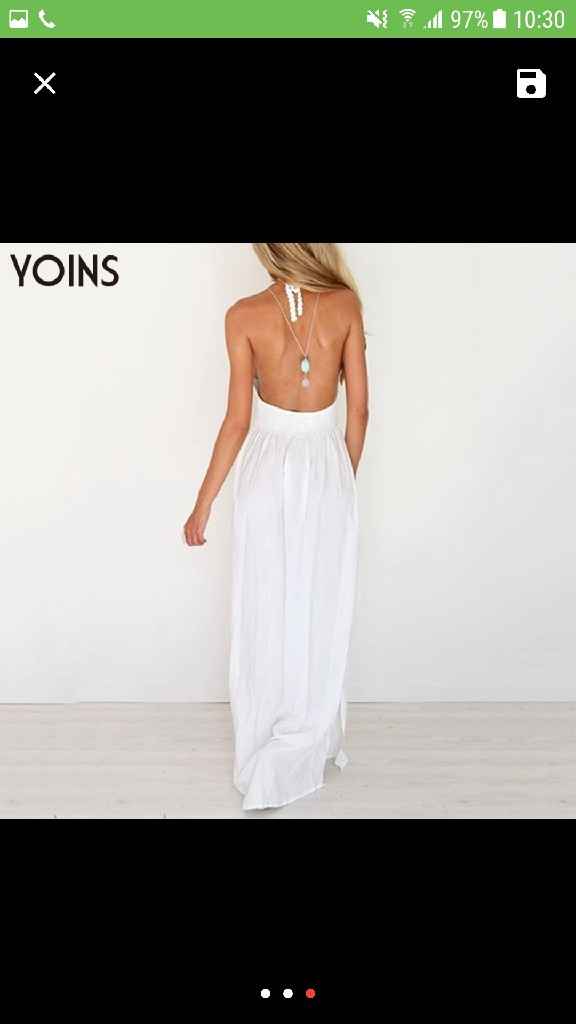 Robe et collier pour mariage civil août 2017 - 2