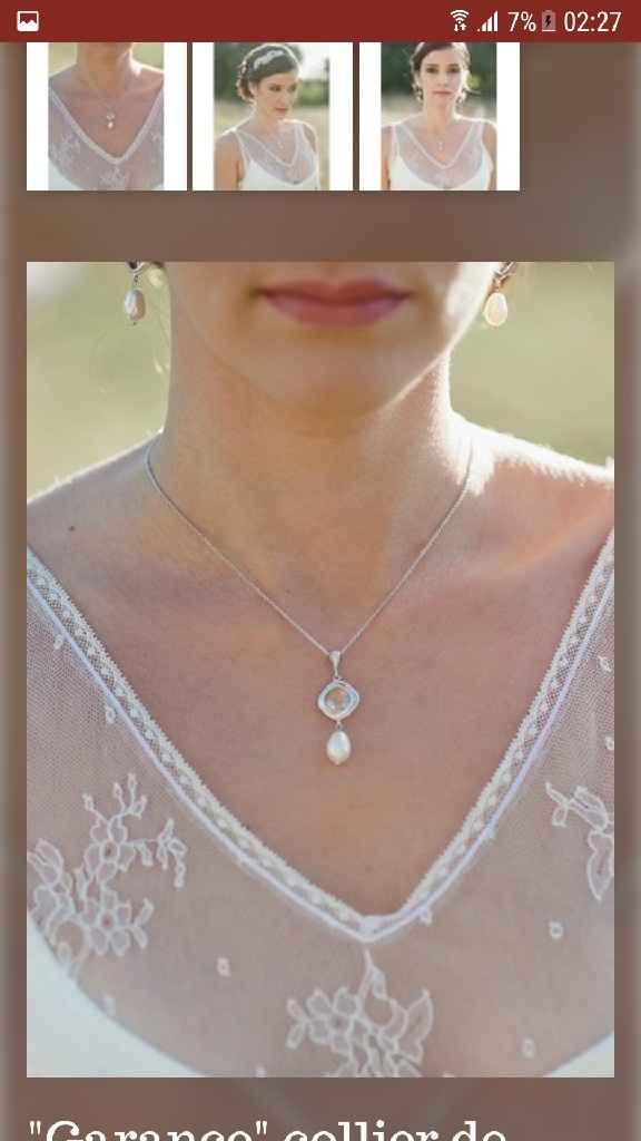 Robe et collier pour mariage civil août 2017 - 4