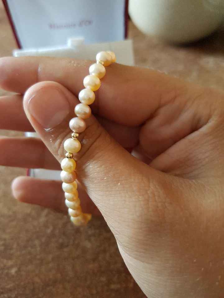 Collier et bracelet perle - 1