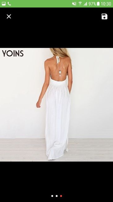 Robe et collier pour mariage civil août 2017 - 2