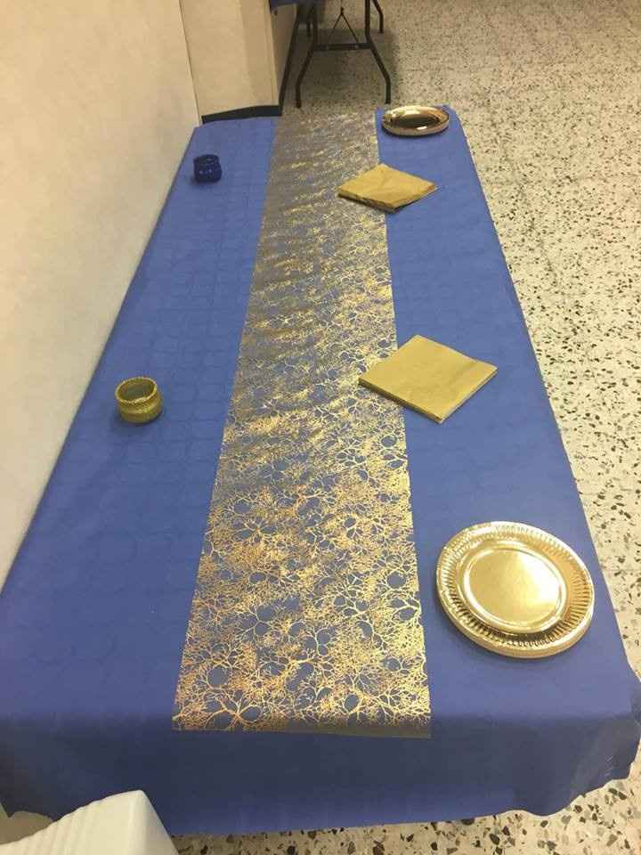 Table pour le vin d'honneur