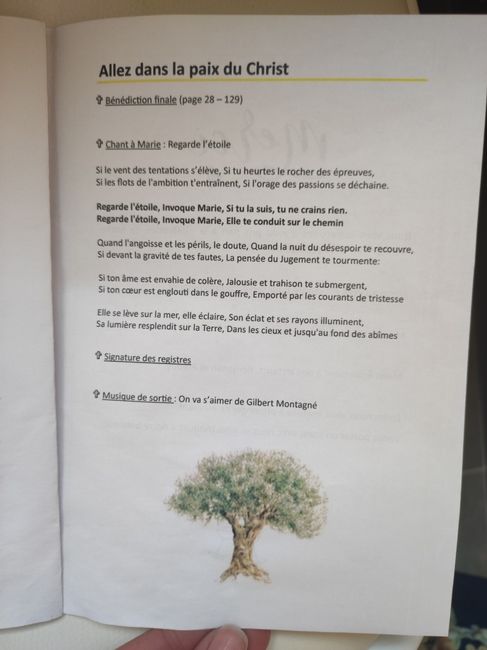 Livret d'église ( bénédiction) 10