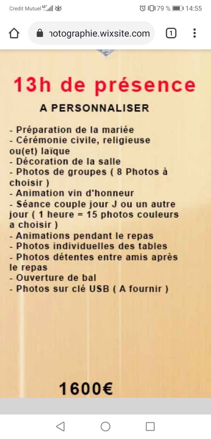 Question concernant le photographe - 1
