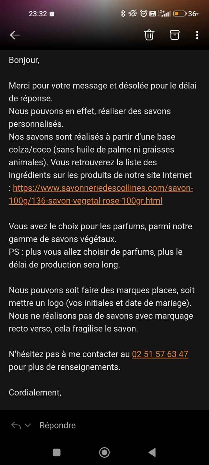 Cadeaux pour les invités - 1