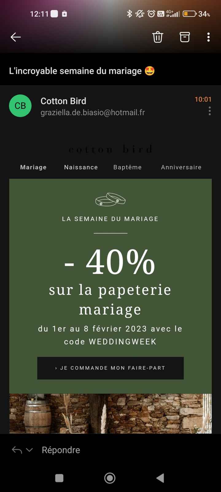 Code promo cotton bird - 1