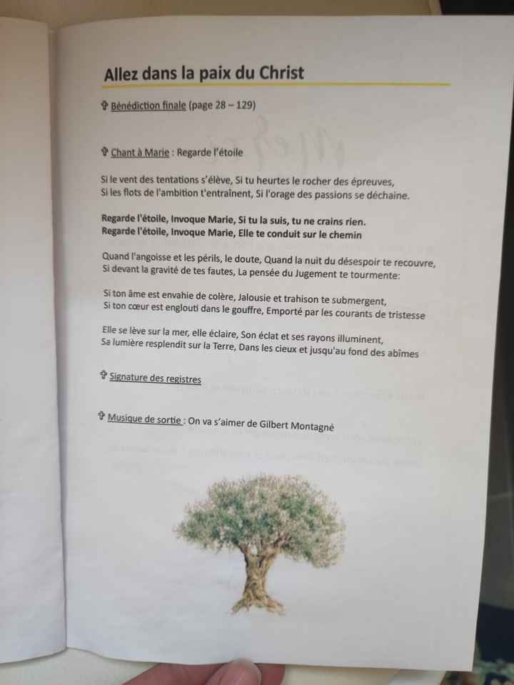 Livret d'église ( bénédiction) - 7