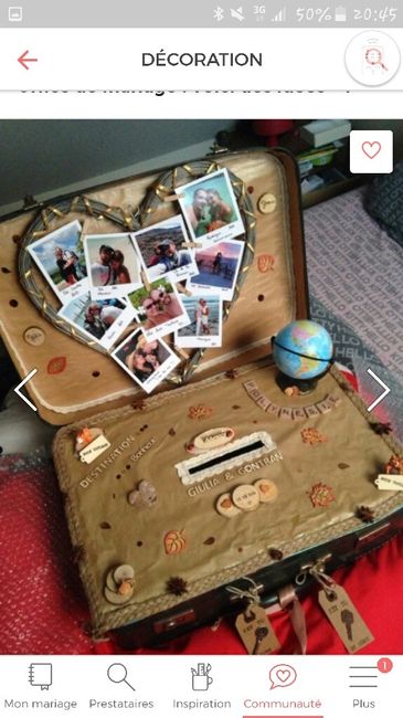 Thème voyage au mariage. - 2