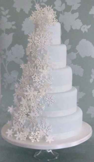 Wedding cake Mariage thème Neige 