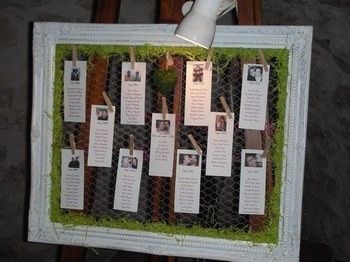 plan de table cadre en bois grillagé