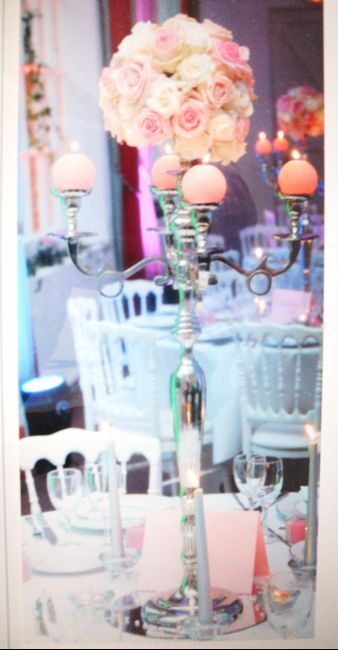 Chandelier avec fleurs et bougies