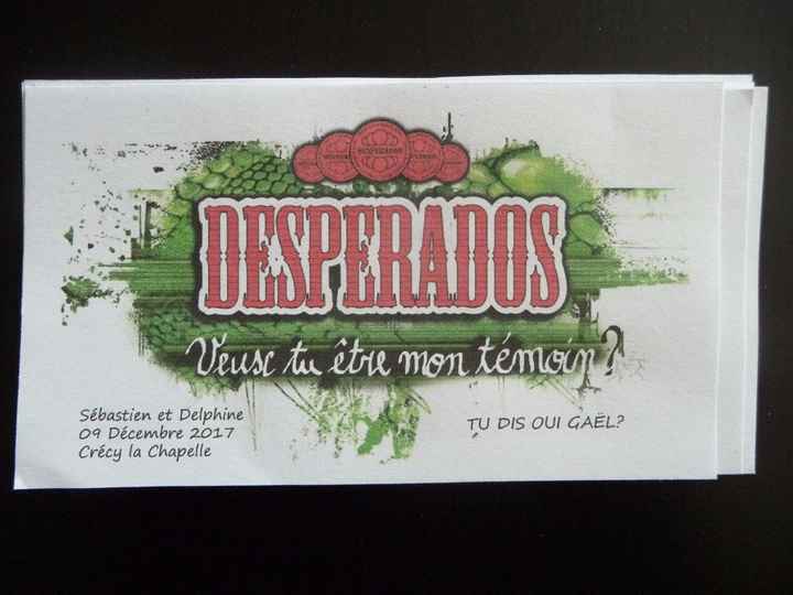 Etiquette pour l'annonce au témoin