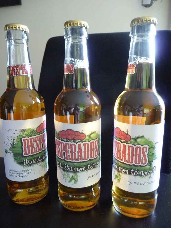 Etiquette pour l'annonce au témoin