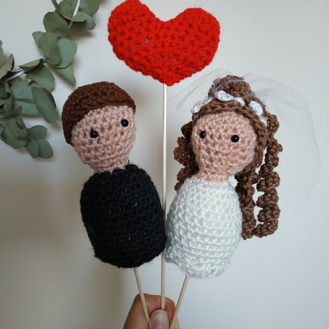 Figurines pour le gâteau finalisés