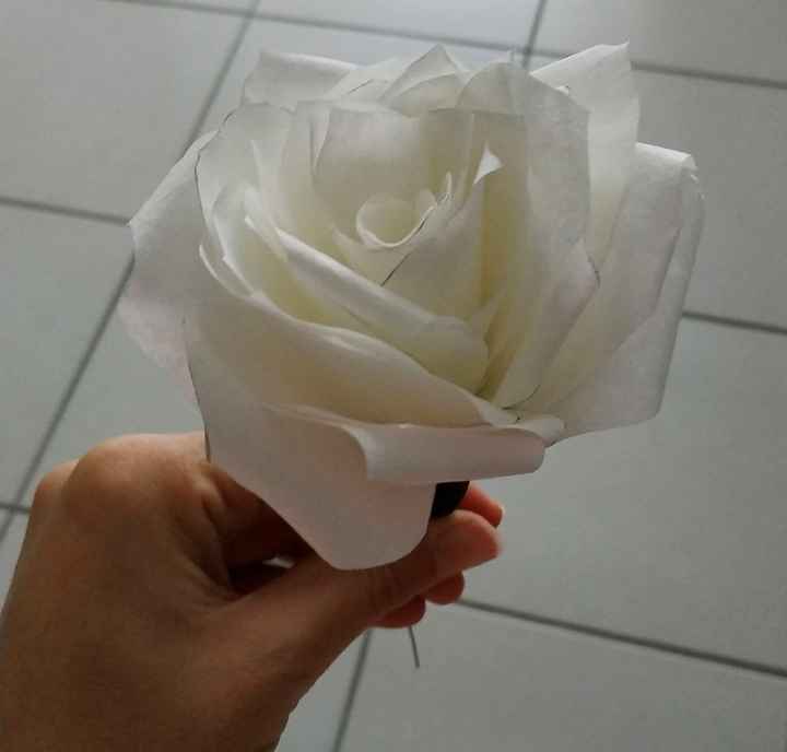 Rose en filtre à café