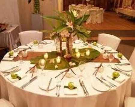 decoration table exotique