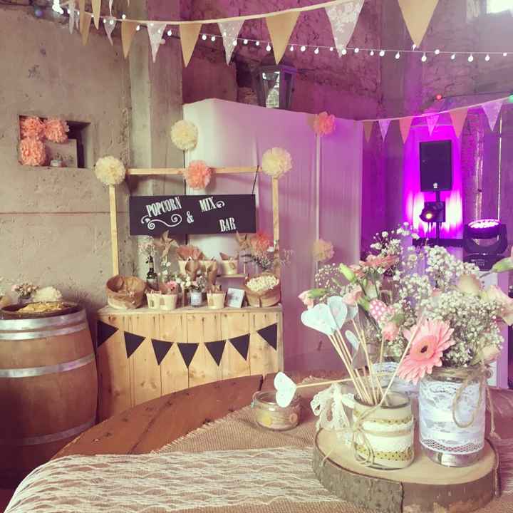 Deco champêtre et table des mariés - 1