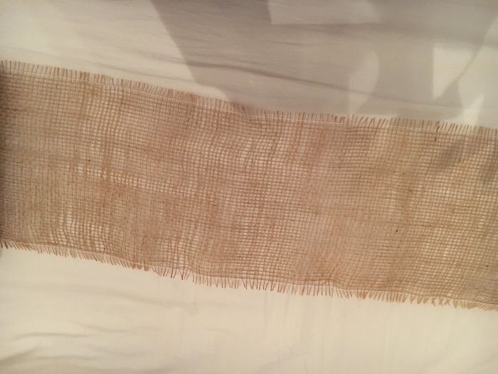 Chemin de table toile de jute - 1