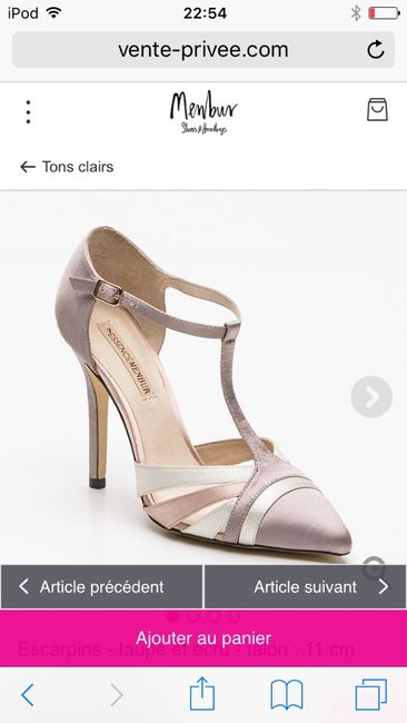 Quelle couleur de chaussures avec une robe ivoire? - 1