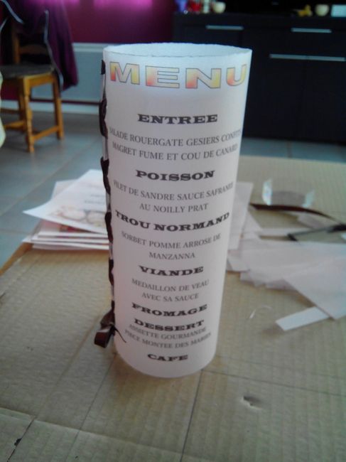 Menu photophore gourmandise - 1