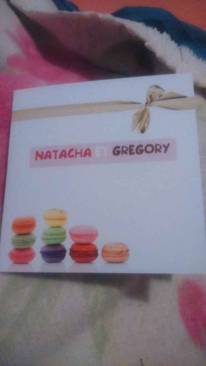 Faire part thème gourmandise/bonbons - 2