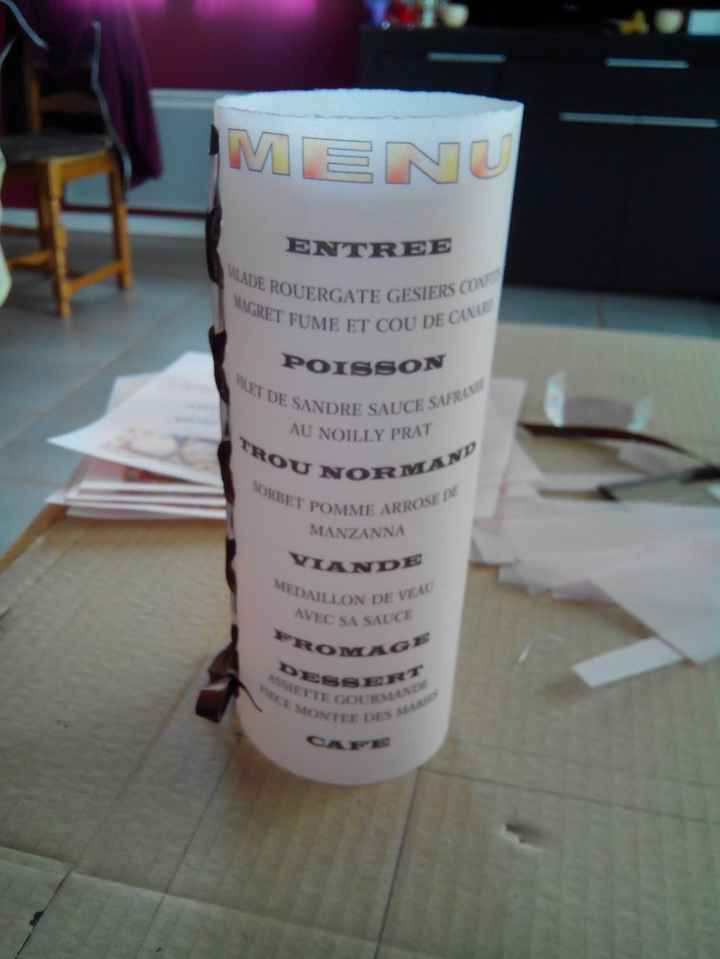 Menu photophore gourmandise - 1