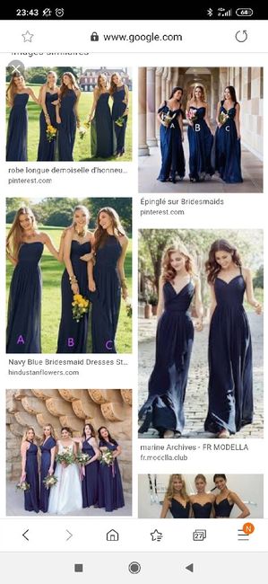 Couleurs : robes témoins et demoiselles d'honneur 9