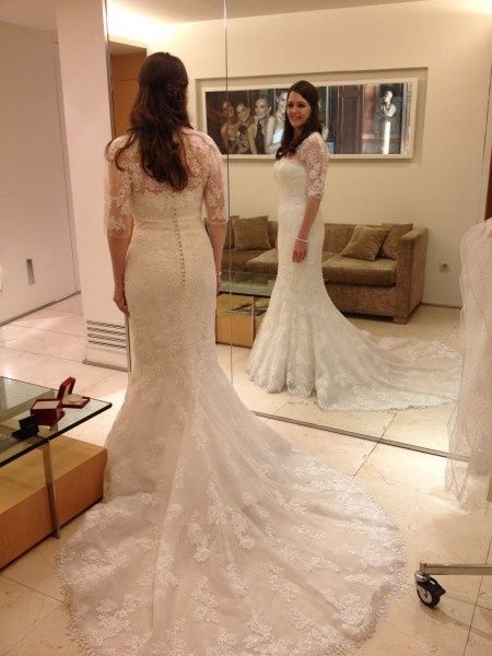 Robe traine déployée