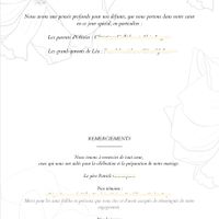 Hommage aux personnes décédées au mariage - 1