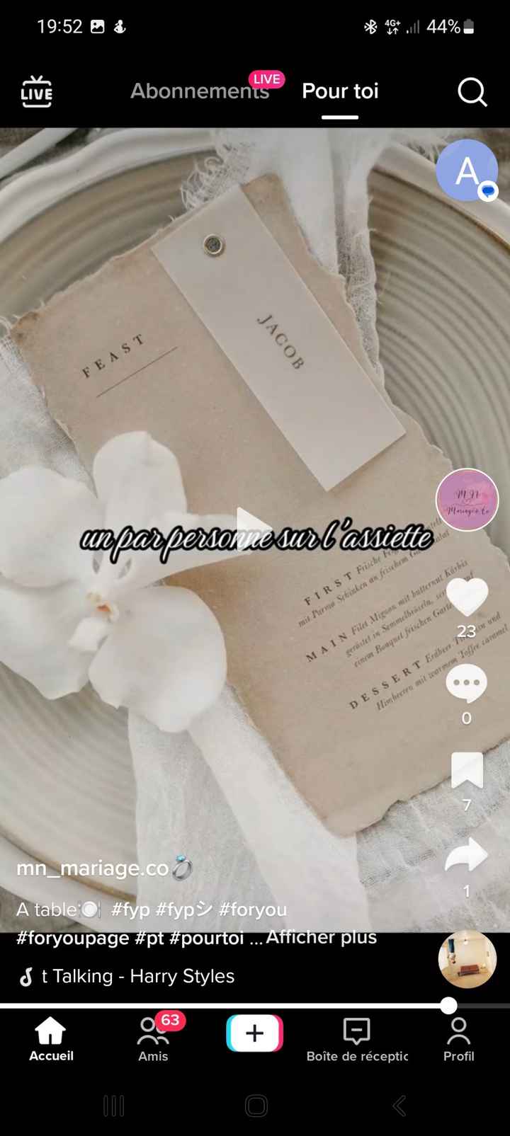 Comment présenter ces menus - 2