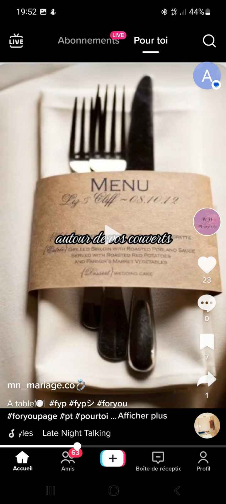 Comment présenter ces menus - 6