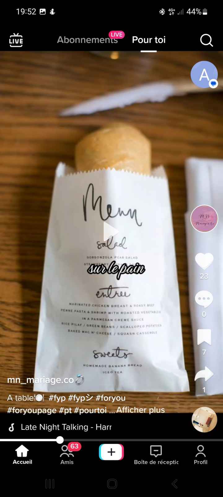 Comment présenter ces menus - 7