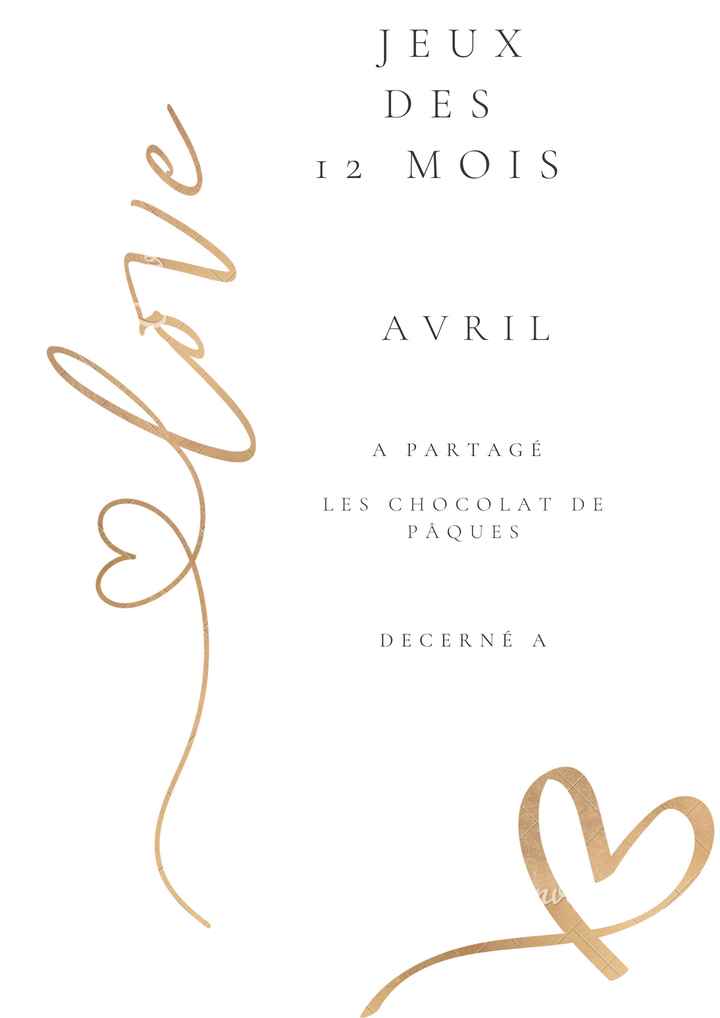 Jeux des 12 mois - 4