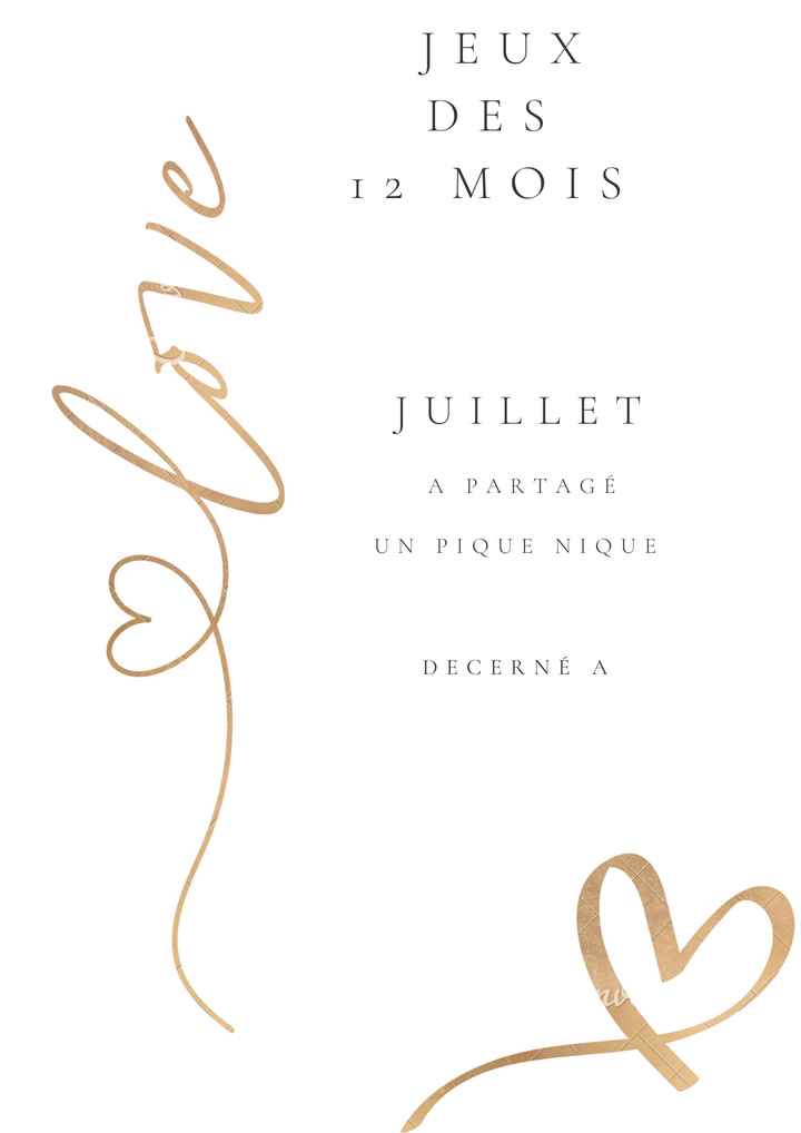 Jeux des 12 mois - 7