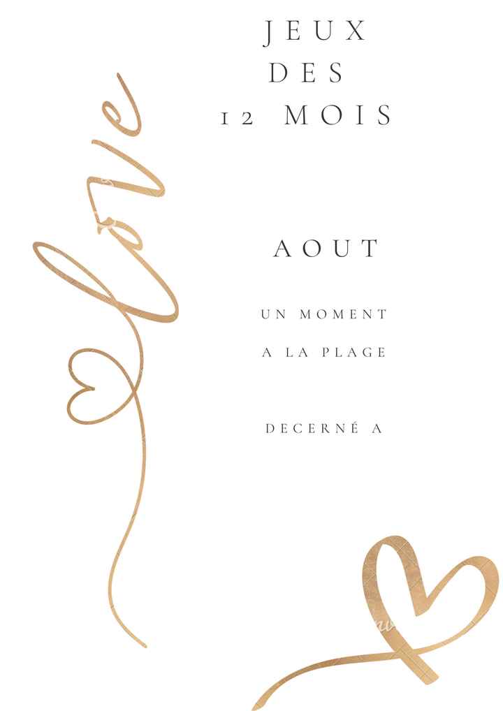 Jeux des 12 mois - 8