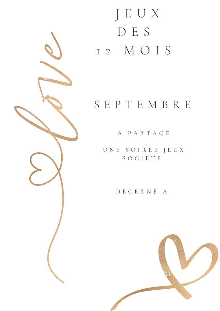 Jeux des 12 mois - 9