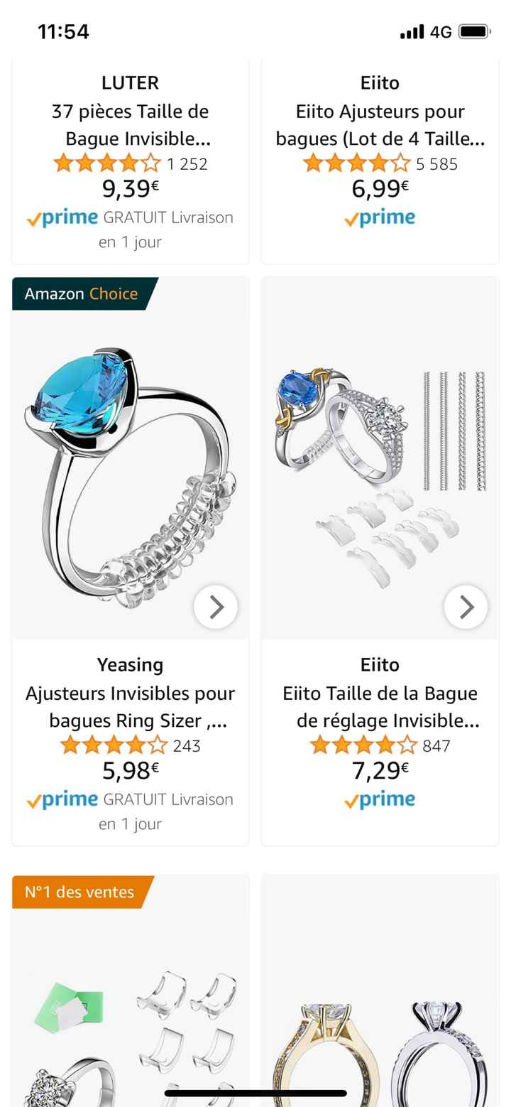 Bague fiançailles trop grande - 1