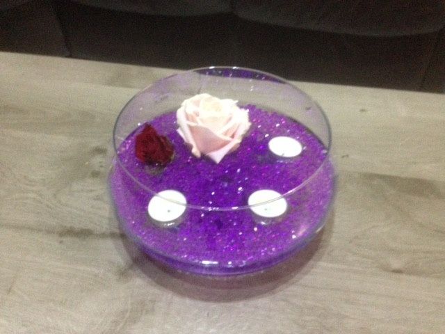 centre de table pour notre mariage