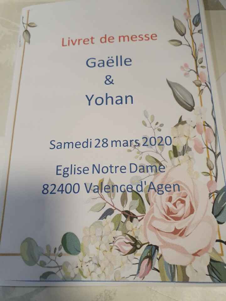 Livret de messe - 1