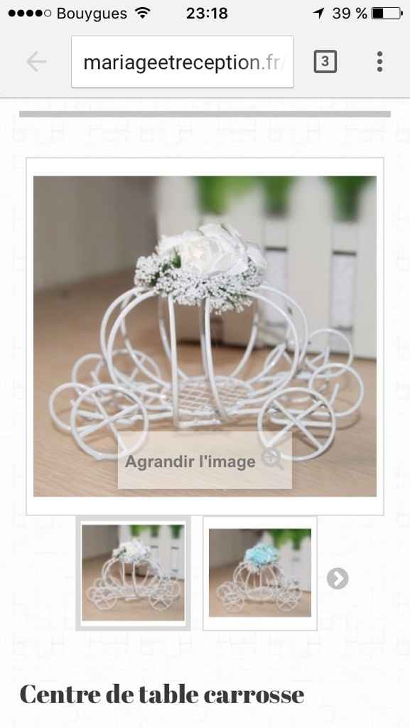 Recherche carrosse centre de table - 1