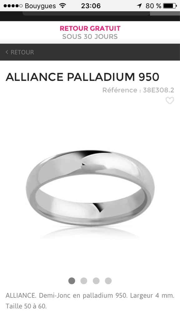 Comment sont vos alliances et quels prix? - 1