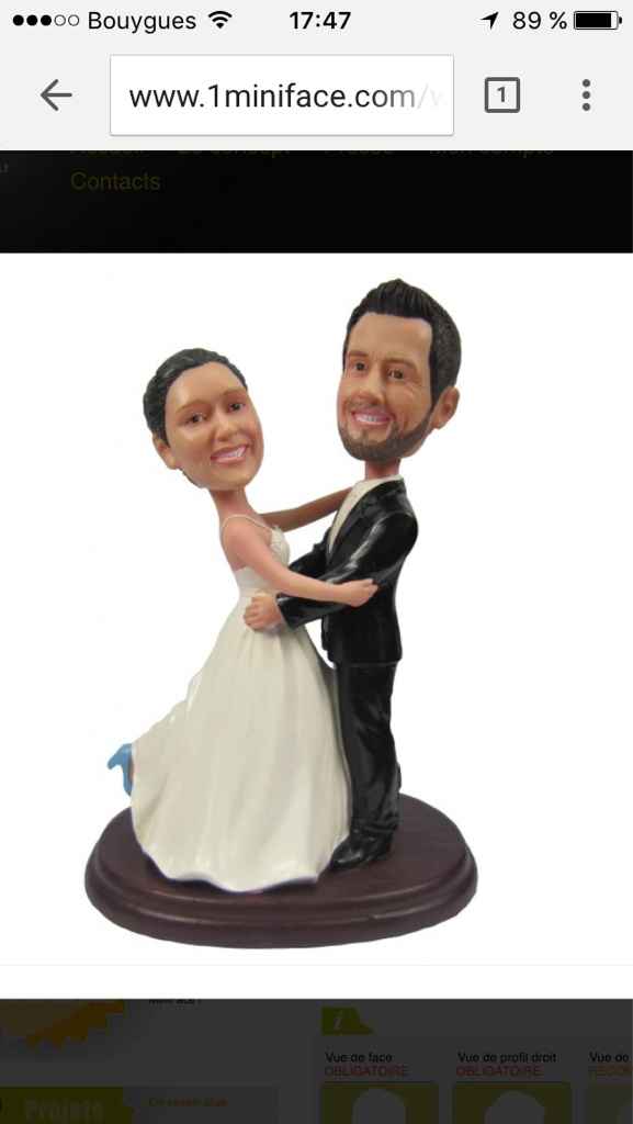 Cake  topper personnalisé - 1
