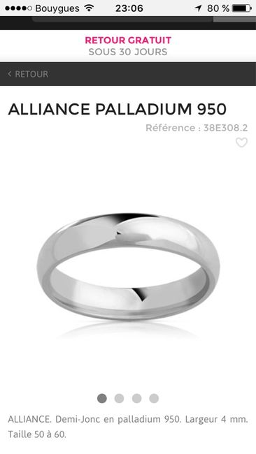 Comment sont vos alliances et quels prix? - 1