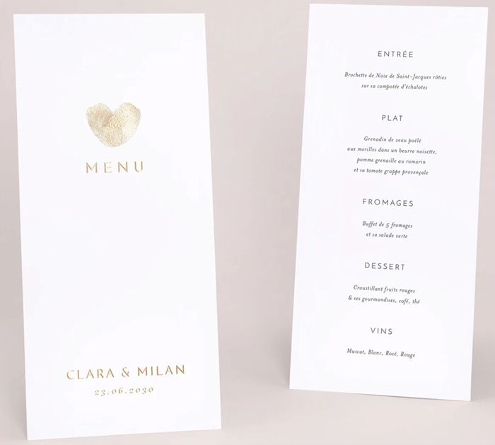 Inspiration menu