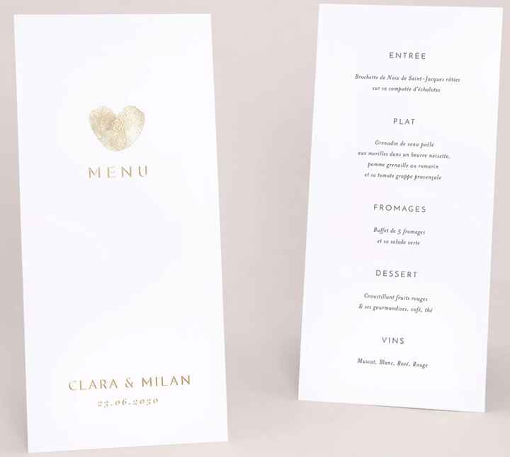 Inspiration menu
