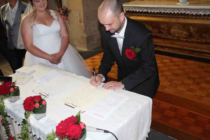 signature à l'église