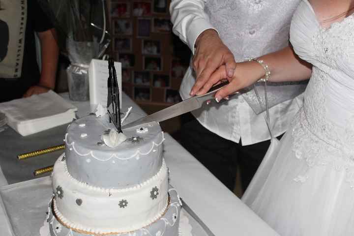 On coupe le wedding cake